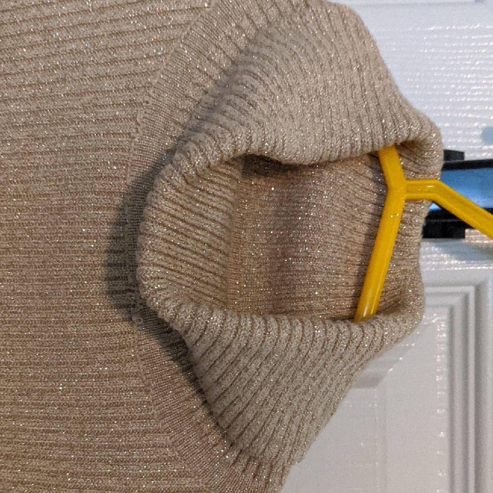 Worthington Shimmering Gold Turtleneck Sweater - Picture 8 of 8